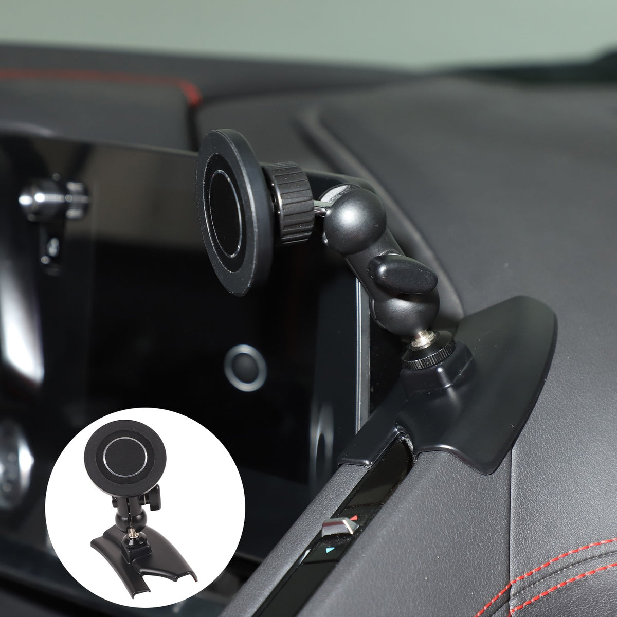 Magnetic Center Console Phone Mount Bracket For Corvette C8 2020-2025 13