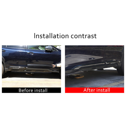 Carbon Fiber ABS Body Side Door Molding Cover Trim Guard For Subaru Outback 20+ 9
