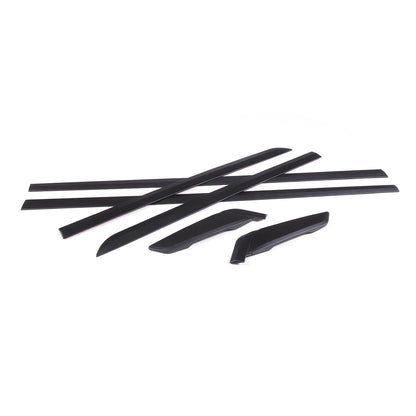 Matte Black Door Side Body Molding Trim Strips For BMW 5 Series G30 2018-22 8