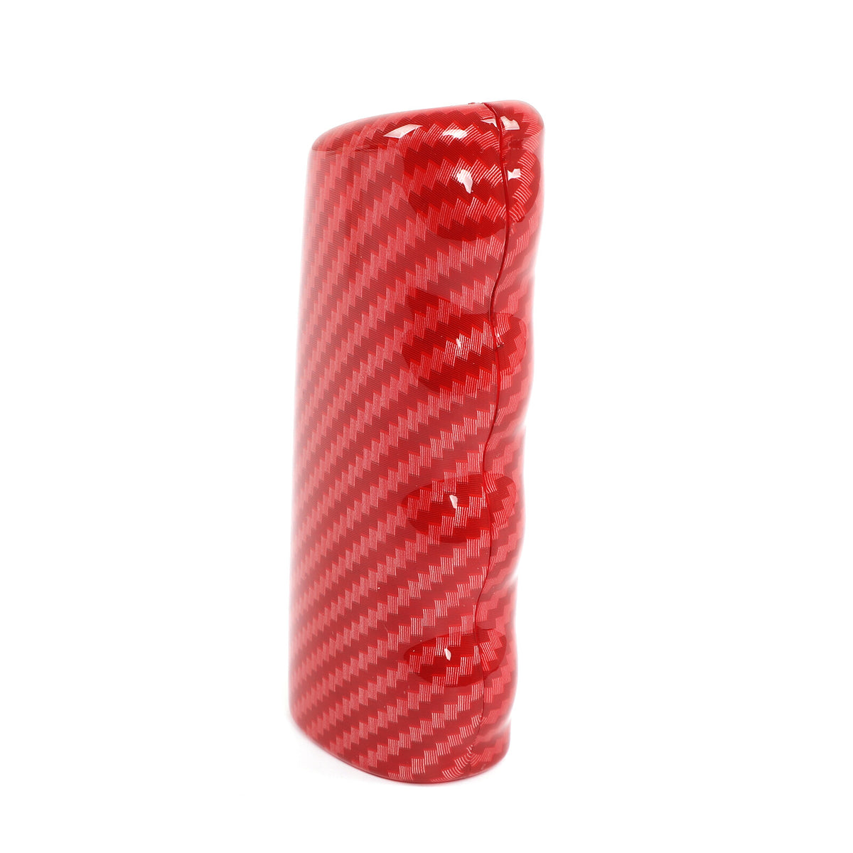 Red Carbon Fiber ABS Parking Brake Lever Sleeve Trim For Corvette C6 2005-2013 11