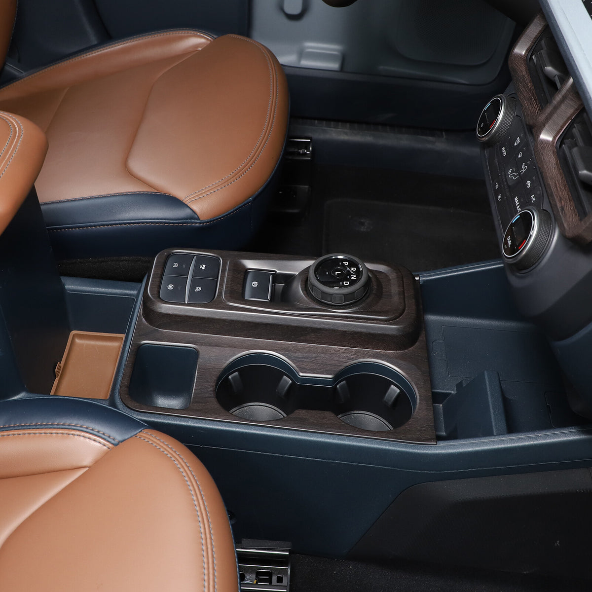 Oak Wood Grain Interior Decor Trim Cover Set Kit Fits Ford Maverick 2022-2024 14