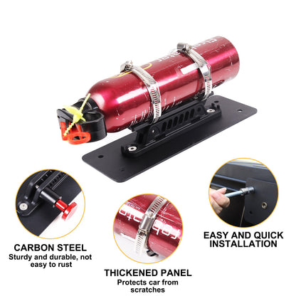 Black Carbon Steel Fire Extinguisher Mount Bracket For Toyota Tundra2022+ 4