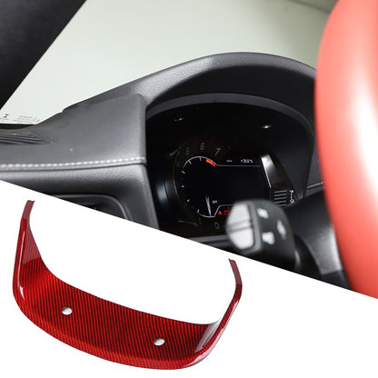 Red Real Carbon Fiber Dashboard Panel Frame For Toyota Supra A90 2019-22 19