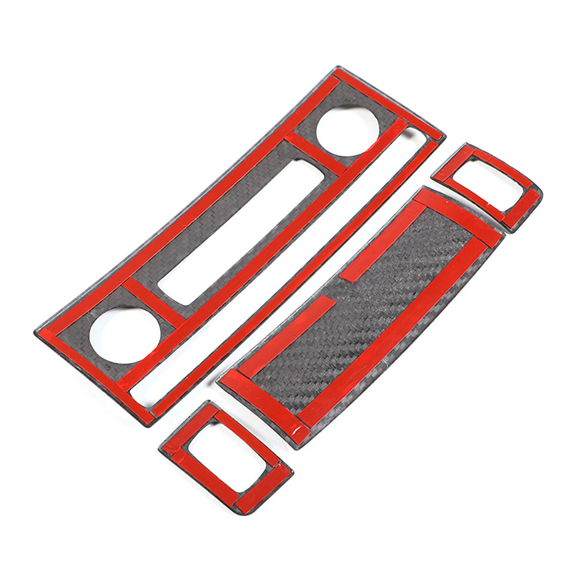 Matte Carbon Fiber Center Console Air Conditioner Trim For Corvette C6 2005-13 15
