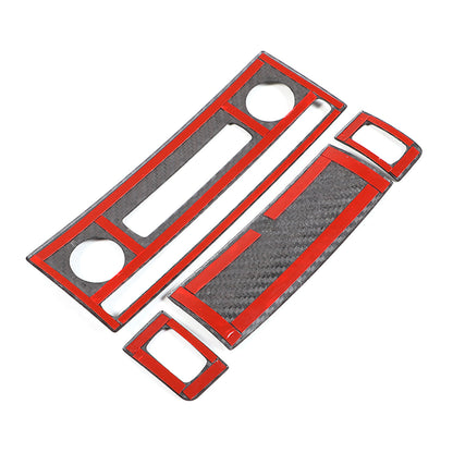Matte Carbon Fiber Center Console Air Conditioner Trim For Corvette C6 2005-13 15