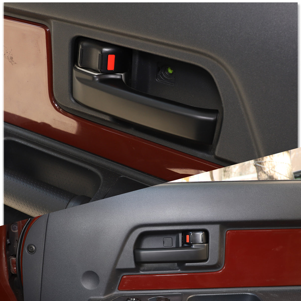 Matte Black ABS Interior Full Set Cover Trim Kit Set For FJ Cruiser 2007-2021 56