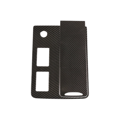 ABS Carbon Fiber Center Gear Shift Cover Trim for Land Rover Discovery 5 20-21 9