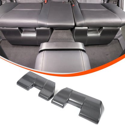 ABS Carbon Rear Seat Anti-kick Panel Trim For Toyota Land Cruiser LC250 24+ 2