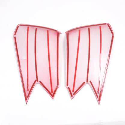 Red ABS Interior Door Anti-Kick Panel Cover Trim Frame For Corvette C8 20-26 US 15