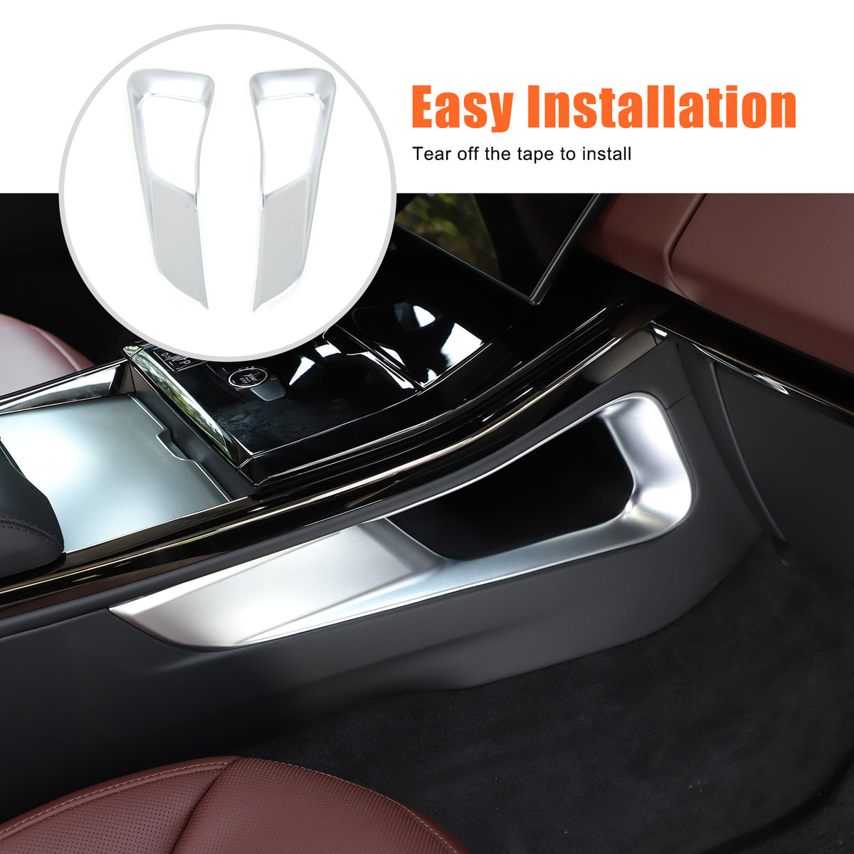 Silver ABS Center Console Gear Shift Strip Trim For Range Rover Sport 23+ 2