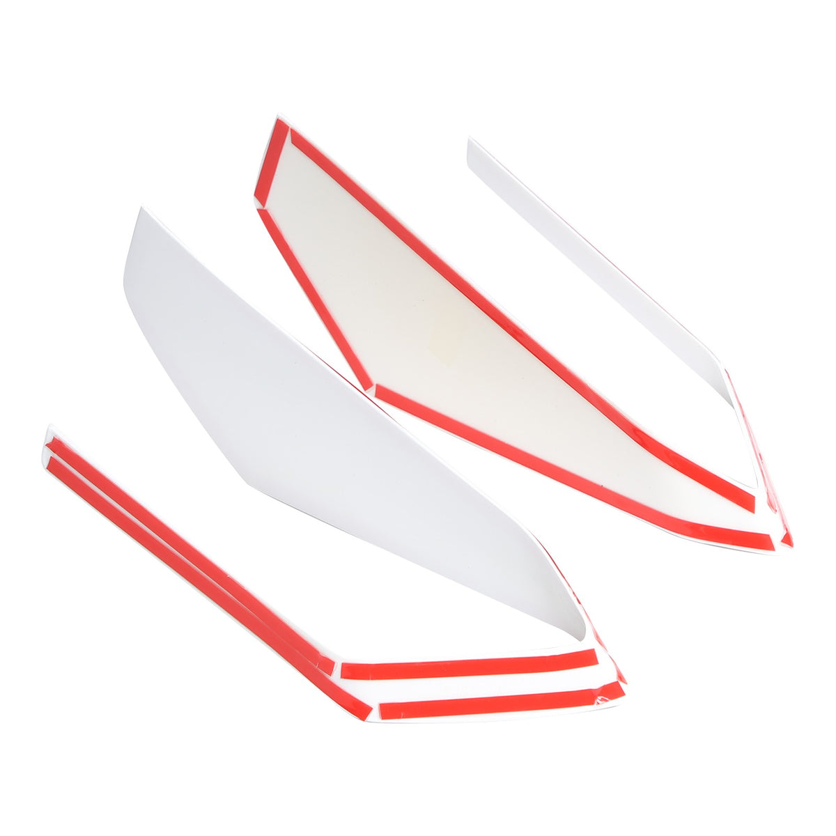 White ABS Front Bumper Center Grille Frame Trim For Corvette C8 2020+ 13