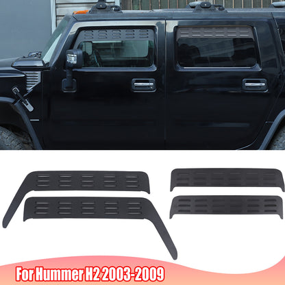 Front & Rear Window Glass Louver Air Vent Panel Trim For Hummer H2 2003-09 US 14