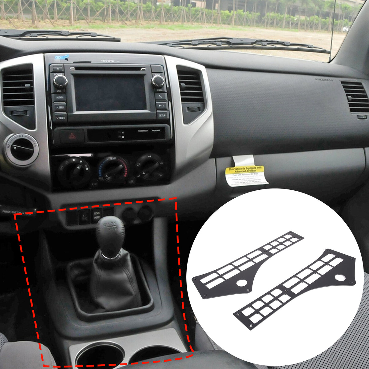 Interior Storage Molle Panel Center Console Organizer For Toyota Tacoma 05-15 2