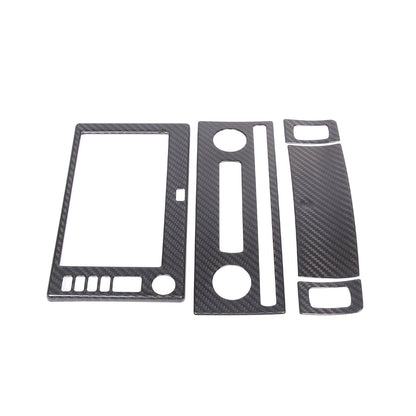 Real Carbon fiber Center Console Navigation Panel Cover Trim For Corvette C6 13