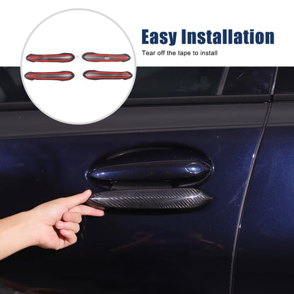 Real Carbon Fiber Exterior Outer Door Handle Trim For BMW 3 Series G20 20-22 7