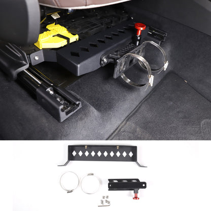 Black Aluminum Seat Fire Extinguisher Bracket For BMW X3 G01 2018-2023 US 2