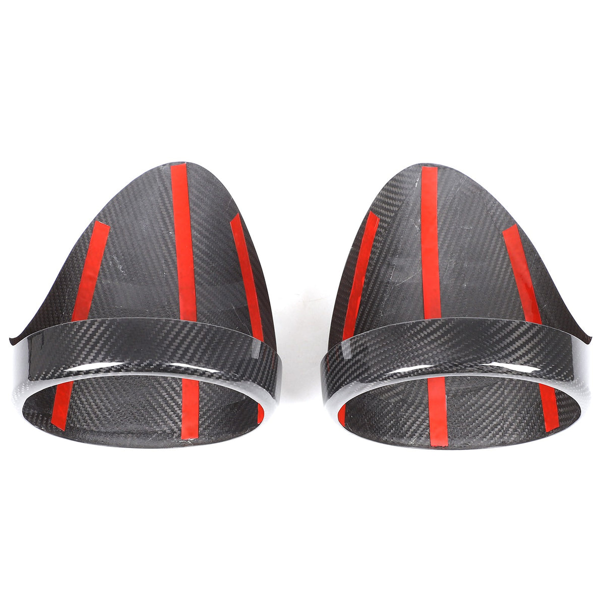 Real Dry Carbon Fiber Rear Tail Light Trunk Lamp Trim For Ferrari 458 2011-2016 10