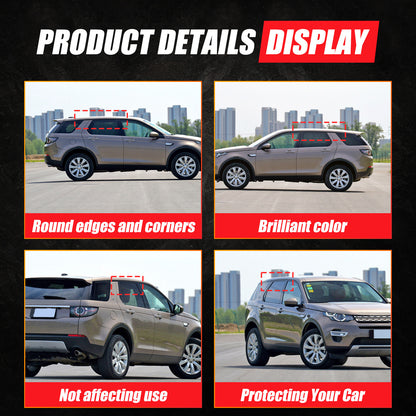 Rear Door Window Louver Air Vent Panel Trim Cover For LR Discovery Sport 2015-25 8