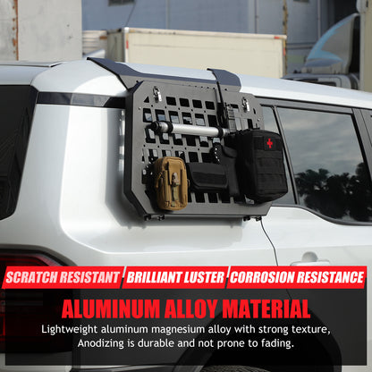 Left Side Molle Panel Trunk Shelf Storage Organizer For Land Cruiser LC250 US 21