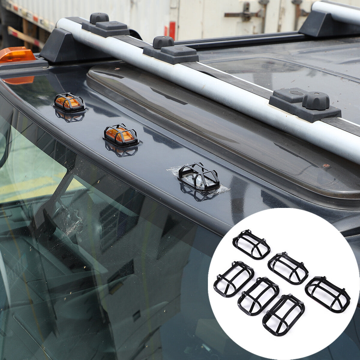 Carbon Steel Roof rear tailgate Light Trim Cover For 03-09 HUMMER H2 SUV SUT 1