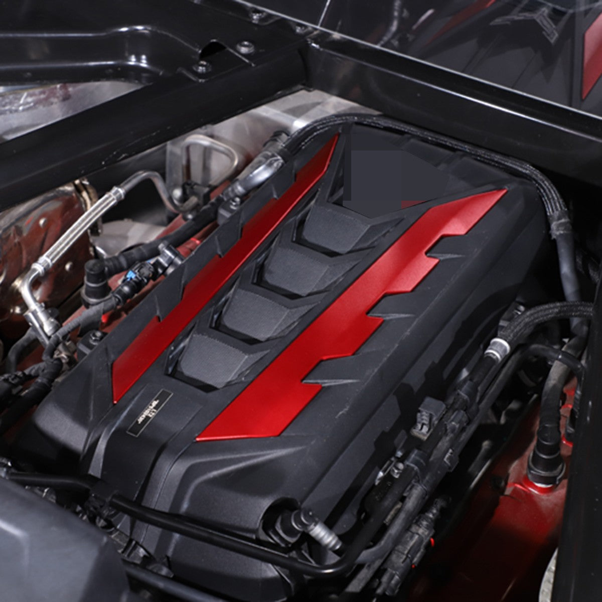 Aluminum Alloy Exterior Hood Engine License Plate Trim For Corvette C8 2020+ US - Variants 11-15 22
