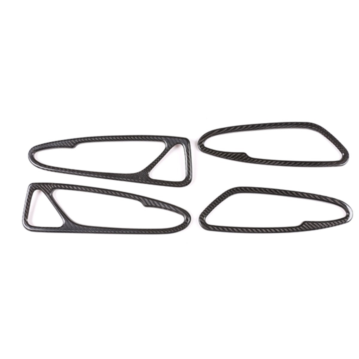 Real Carbon Fiber Inner Door Handle Trim Cover For Alfa Romeo Stelvio 2017-2020 3