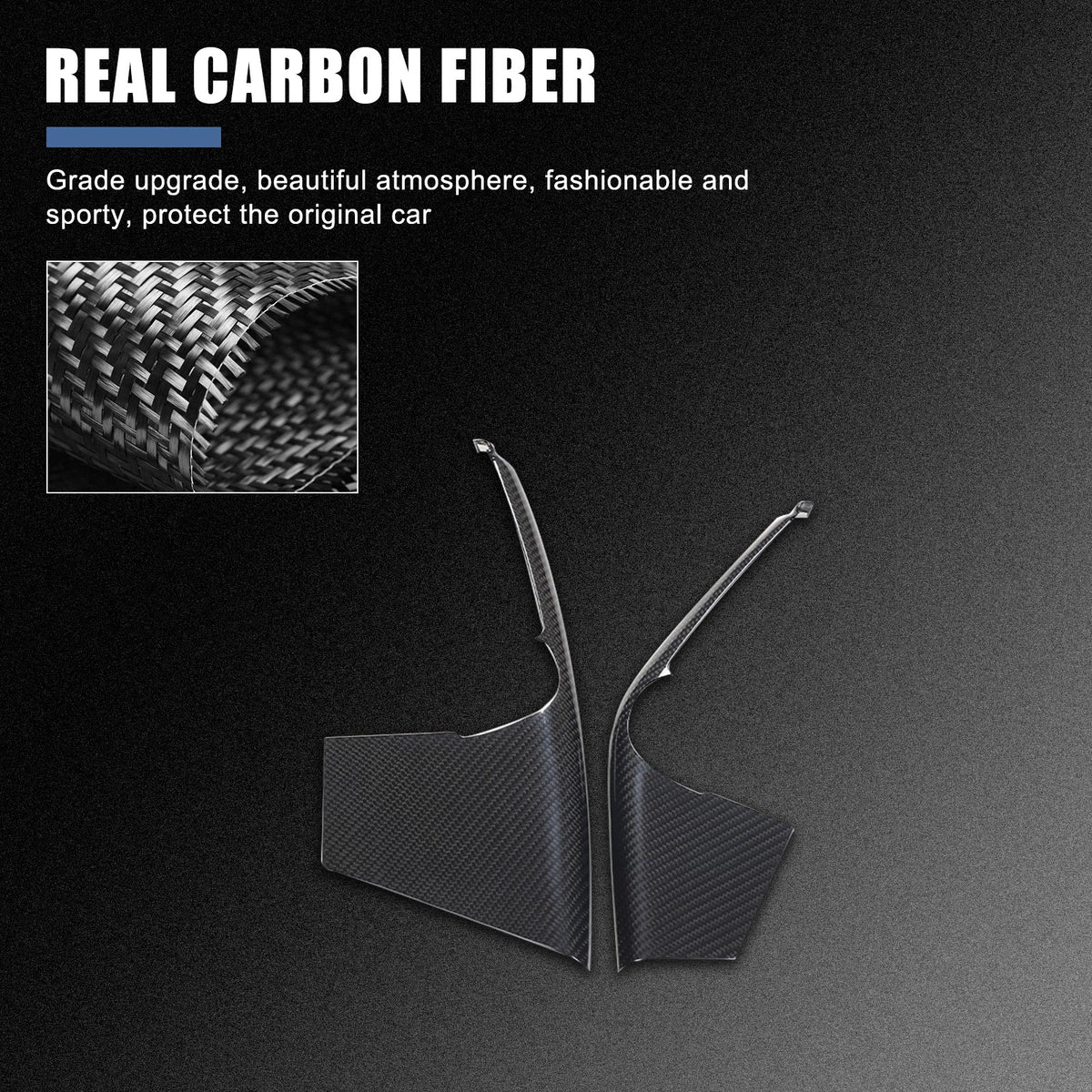Real Carbon Fiber Mode Button Side Cover Trim For Nissan GT‑R R35 2008‑2016 23