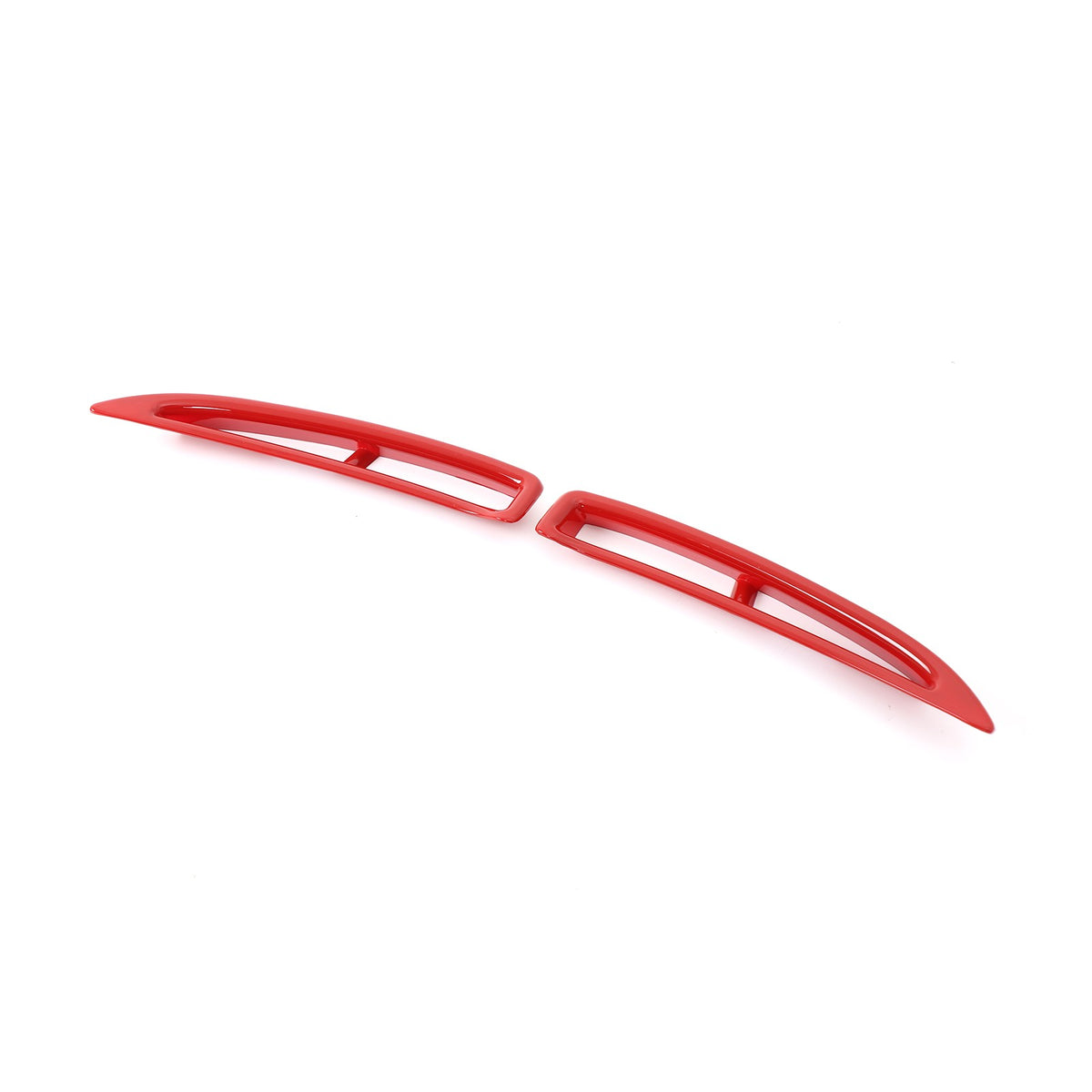Red ABS Carbon Fiber Rear Fender Vent Trim Frame For Corvette C6 2005-2013 19