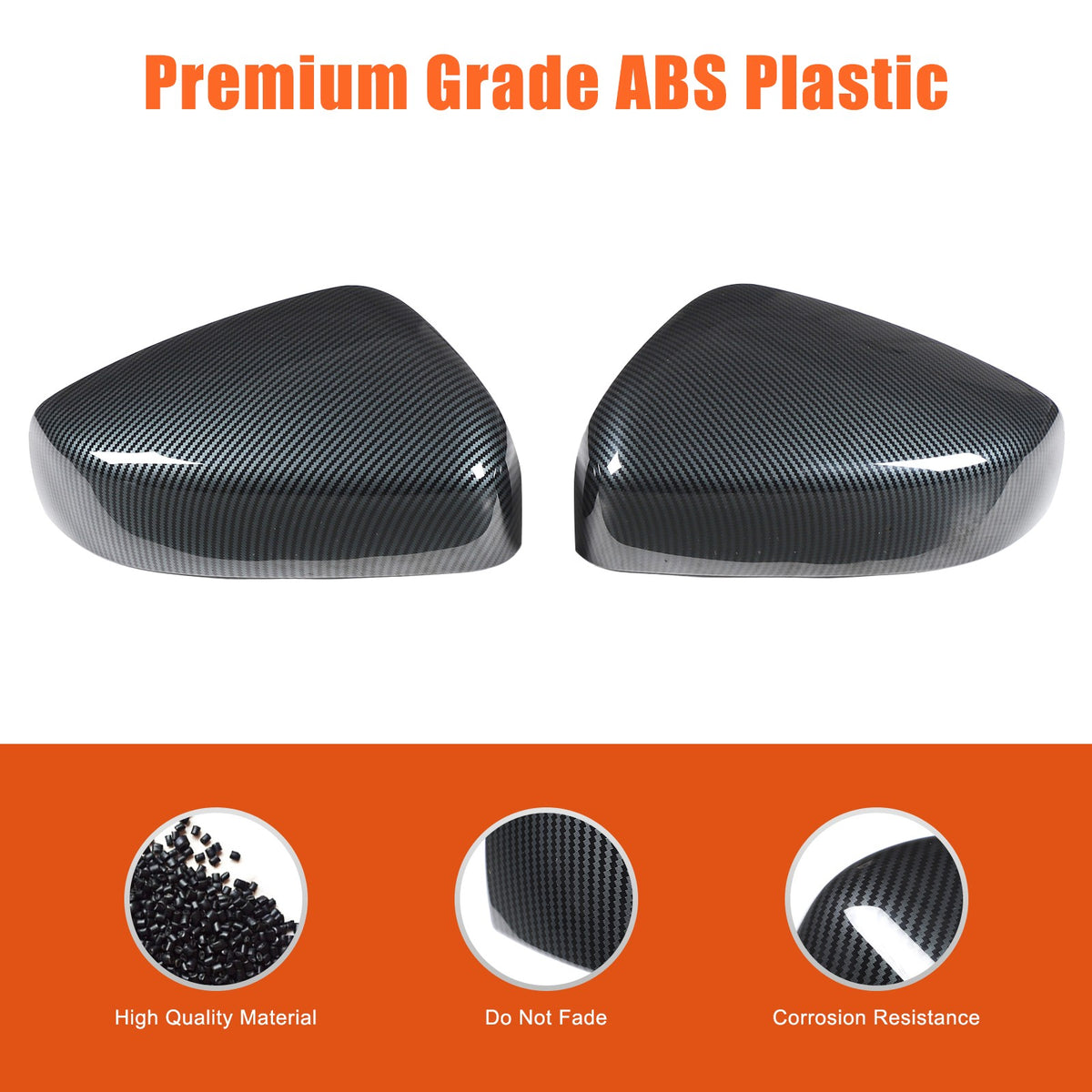 Carbon Fiber ABS Rearview Mirror Cover Trim For Subaru Outback 2026+ 6