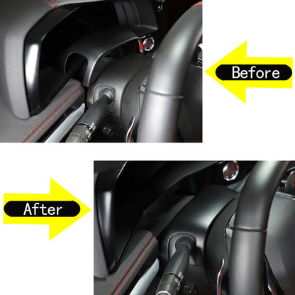 Matte Black ABS Full Interior Set Cover Trim Kit For Corvette C8 2020-25 - Styles 16-20 17