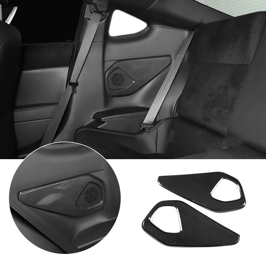 Rear Carbon Fiber Door Loud Speaker Trim Cover Decorate Trim For Subaru BRZ 2022 1