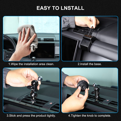 Magnetic Center Console Phone Mount Bracket For LR Defender L663 2020-2023 20