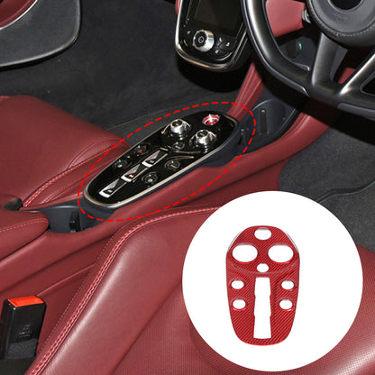 Carbon Fiber Central Console Gear Shift Panel Trim For McLaren GT 2019-2022 12