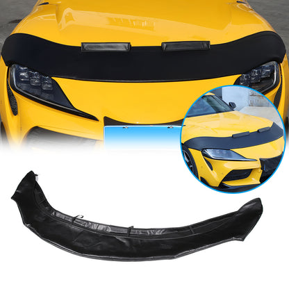 Black Hood Sand Guard Protection Forming Cover For Toyota Supra 2019-2022 US 2