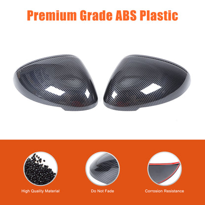 ABS Carbon fiber Side Rear Mirror Cover Caps Trim For Porsche Macan 2011-2021 US 24