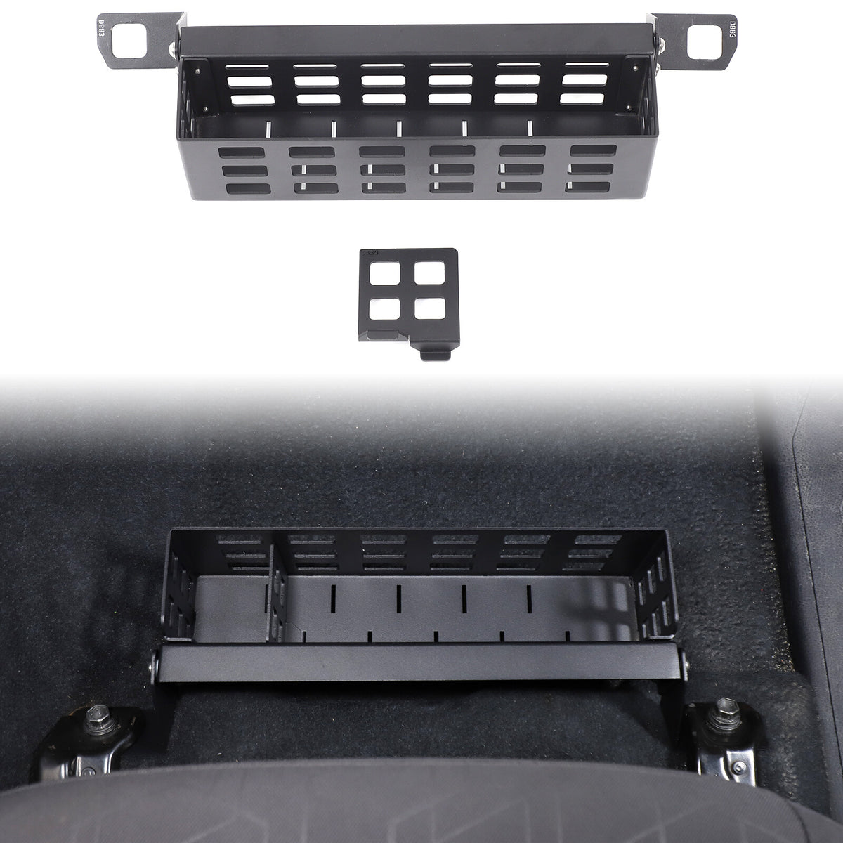 Aluminum Alloy Under Seat Storage Basket Tray For Toyota Tacoma 2016-2022 2