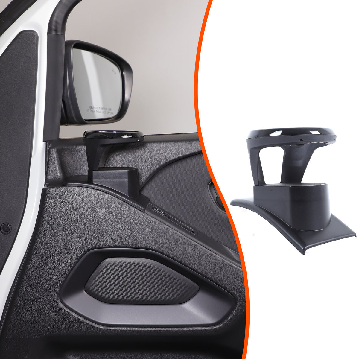 ABS Right Side Interior Door Panel Cup Holder Trim For Nissan Frontier 2022+ 11