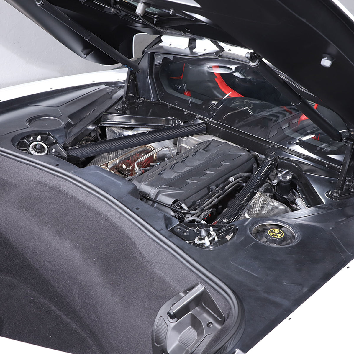 Real Carbon Fiber Engine Bay Tank Panel Cover Frame Trim For Corvette C8 2020-26 - Styles 11-15 5