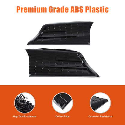 Glossy Piano Black Fender Upper Decoration Cover Trim For Toyota Tundra 2022+ US 13