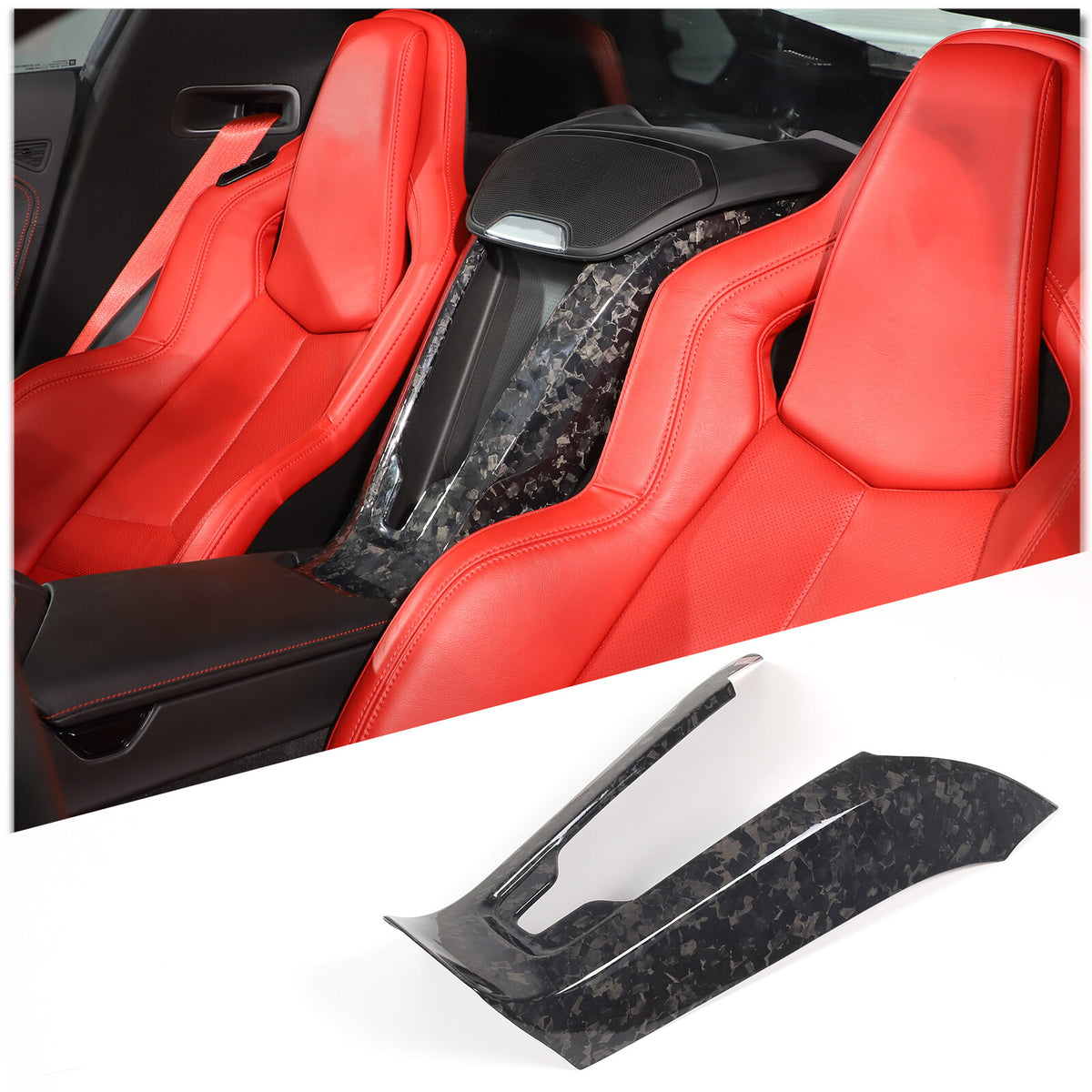 Forged Real Carbon Fiber Full Interior Set Cover Trim Kit For Corvette C8 20-25 - Variants 1-5 10