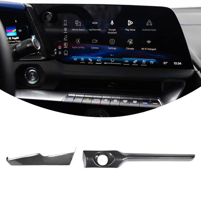 Real Dry Carbon Fiber Interior Center Trim For Corvette C8 2026+ Stingray ZR1 14