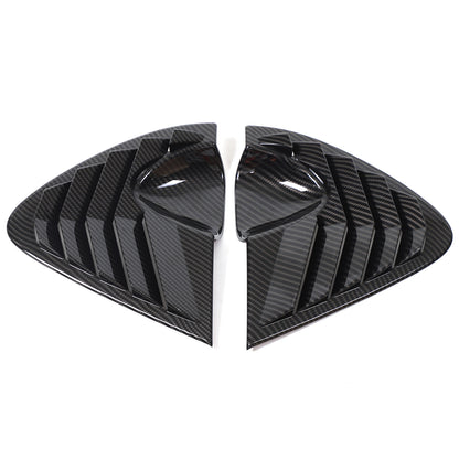 ABS Carbon Fiber Rear Side Window Louver Shutter Cover For Seat Leon MK2 08-12 5