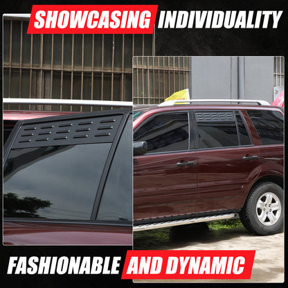 Alloy 2nd Row Alloy Door Window Air Vents Screens For Honda Pilot 2003-2008 14