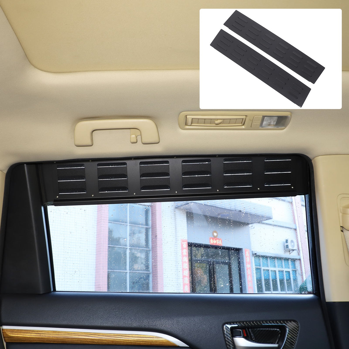 Rear Ventilation Louvers Shutter Cover Trim For Toyota Highlander XU70 15-21 US 17