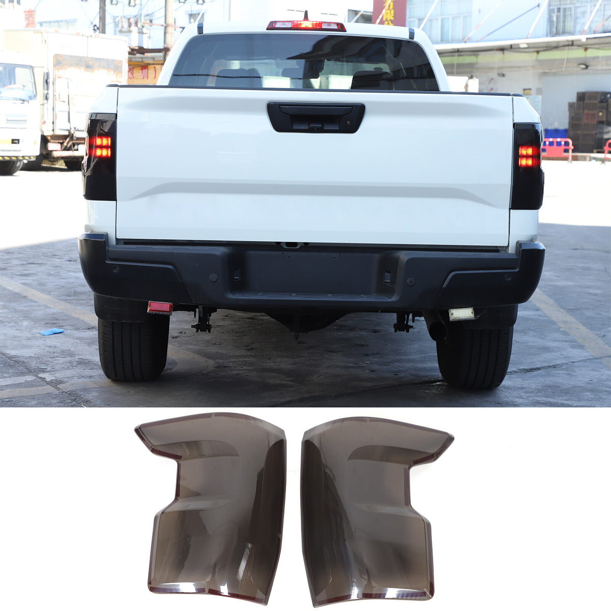 Smoked Blackout Tail Light Lamp Cover Bezel Overlay Trim For Nissan Frontier 22+ 5