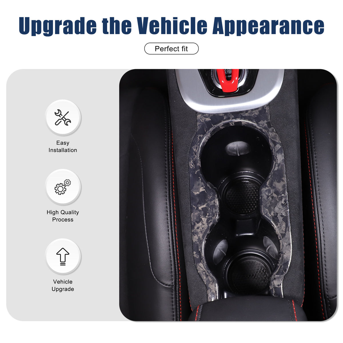Forged Carbon Fiber Interior Center Console Cover Trim For Lotus EMIRA 2021-25 20