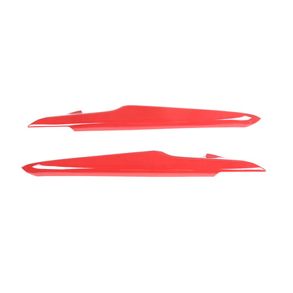 4pc Red ABS Interior Door Arnrest Panel Trim Cover Kit Set For Corvette C8 20-26 19
