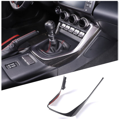 Real Carbon Fiber Center Shifter Side Bezel Frame Trim For Subaru BRZ 2022+ 1