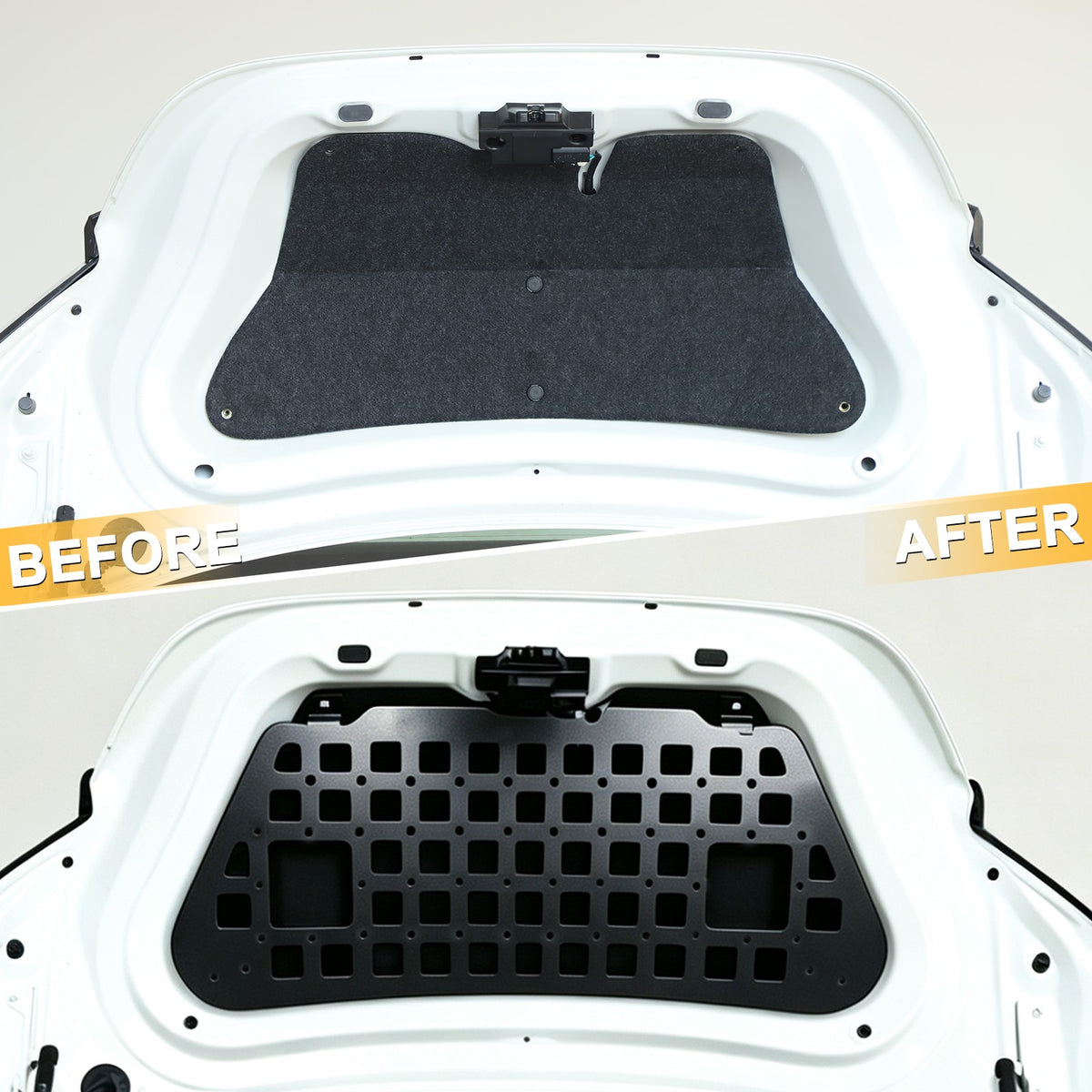 Aluminum Trunk Lid Hanging Bag Rack Molle Panel For Toyota Subaru BRZ 2022+ 12