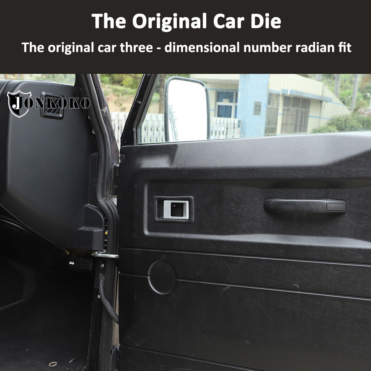 For Land Rover Defender 4Dr 2004-18 Alloy Silver Replace Door Handle trim 8